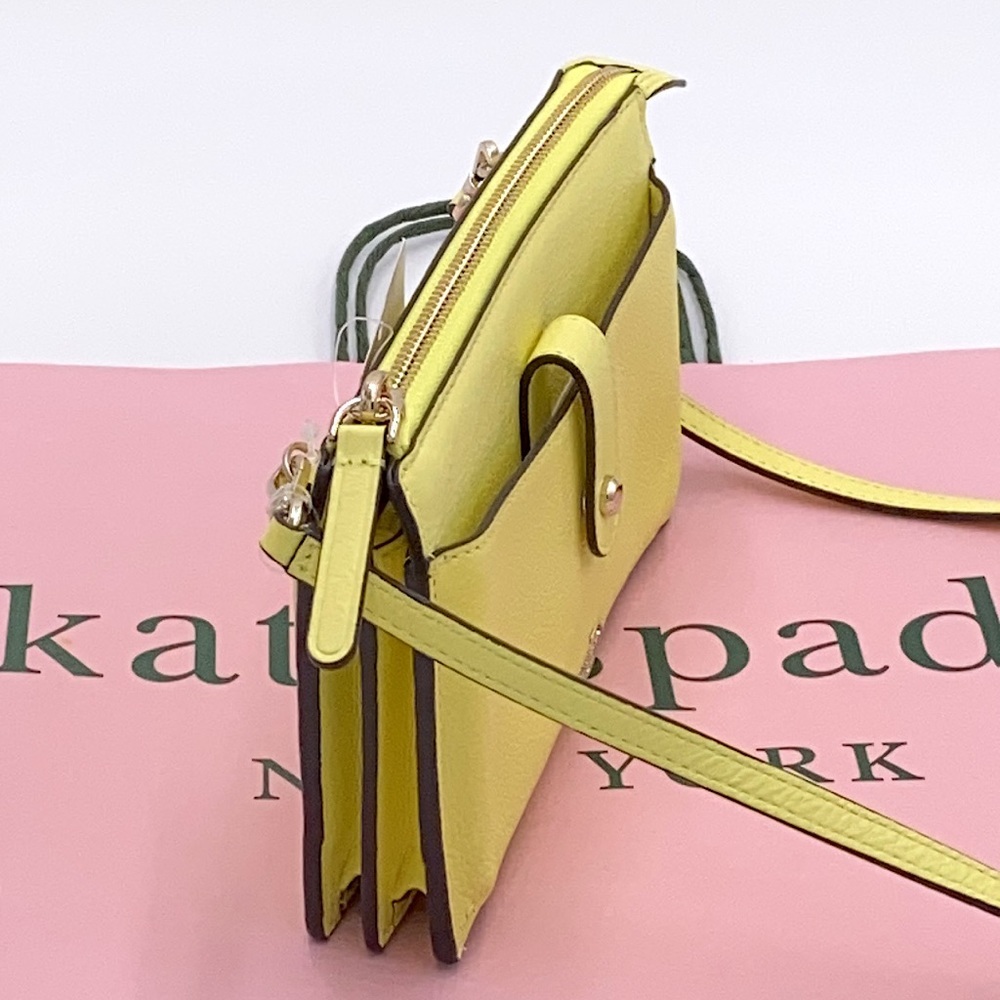 KATE SPADE JACKSON SMALL TAB CROSSBODY LIMELIGHT - Picture 7 of 16